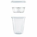 Dart Clear PET Cups with Single Compartment Insert, 12 oz, Clear, PK500 PF35C1CP